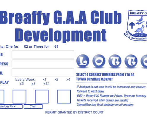 breaffy gaa lotto